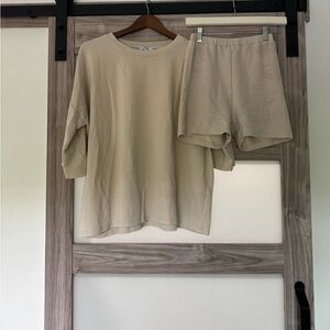 Sabo Skirt Oversized Tee and Shorts Set